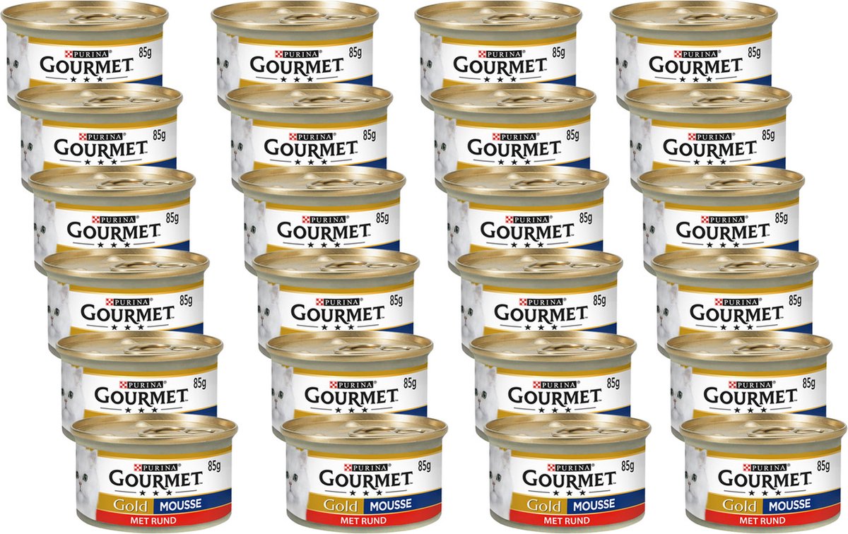 Gourmet Aliment humide premium pour chat au bœuf 24 x 85 g