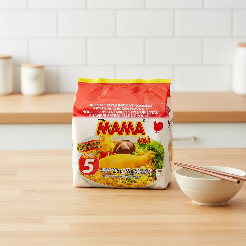 MAMA Nouilles instantanées saveur poulet - 5 x 55 g