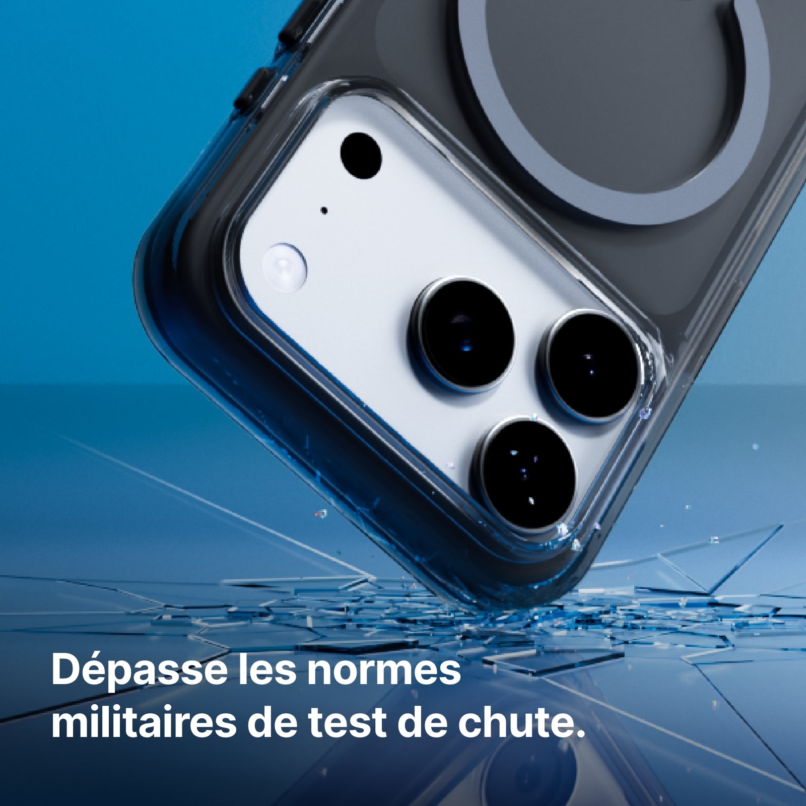 RHINOSHIELD Coque de téléphone compatible avec MagSafe pour iPhone 17, anti-jaunissement, force magnétique supérieure, dépasse les normes de protection militaires, transparente