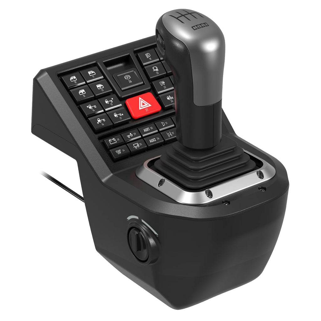Hori Système de contrôle de camion Force Feedback Control System pour PC - Inclus Volant, Levier de commande et Pédales