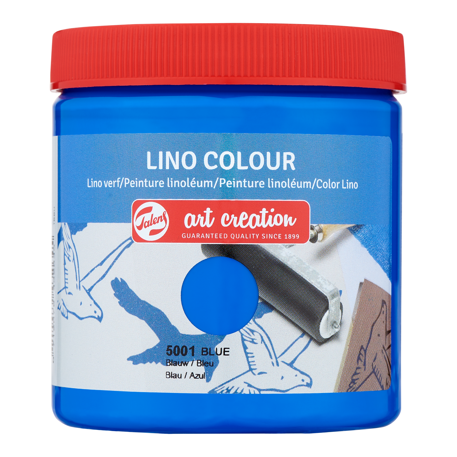Talens Art Creation Peinture linoléum Pot 250 ml Bleu 5001