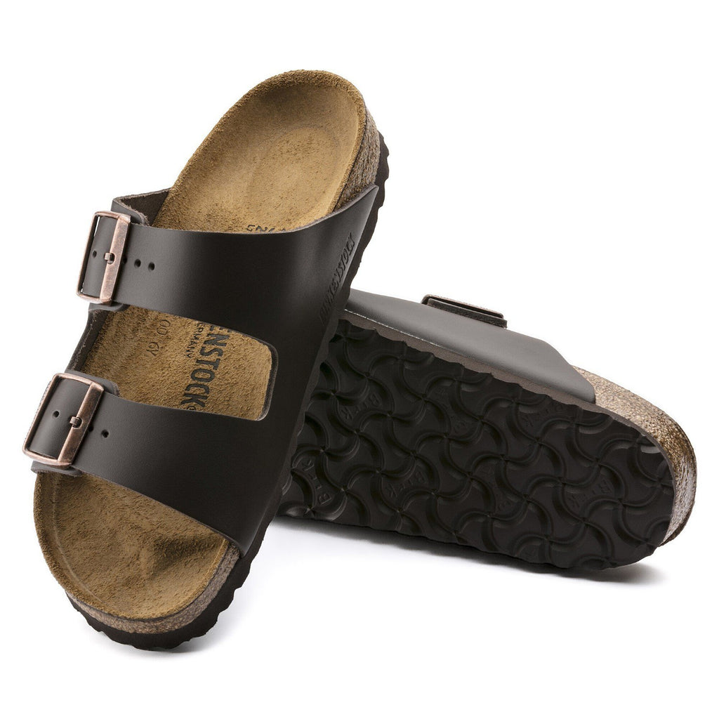 Birkenstock Arizona Cuir naturel Marron foncé