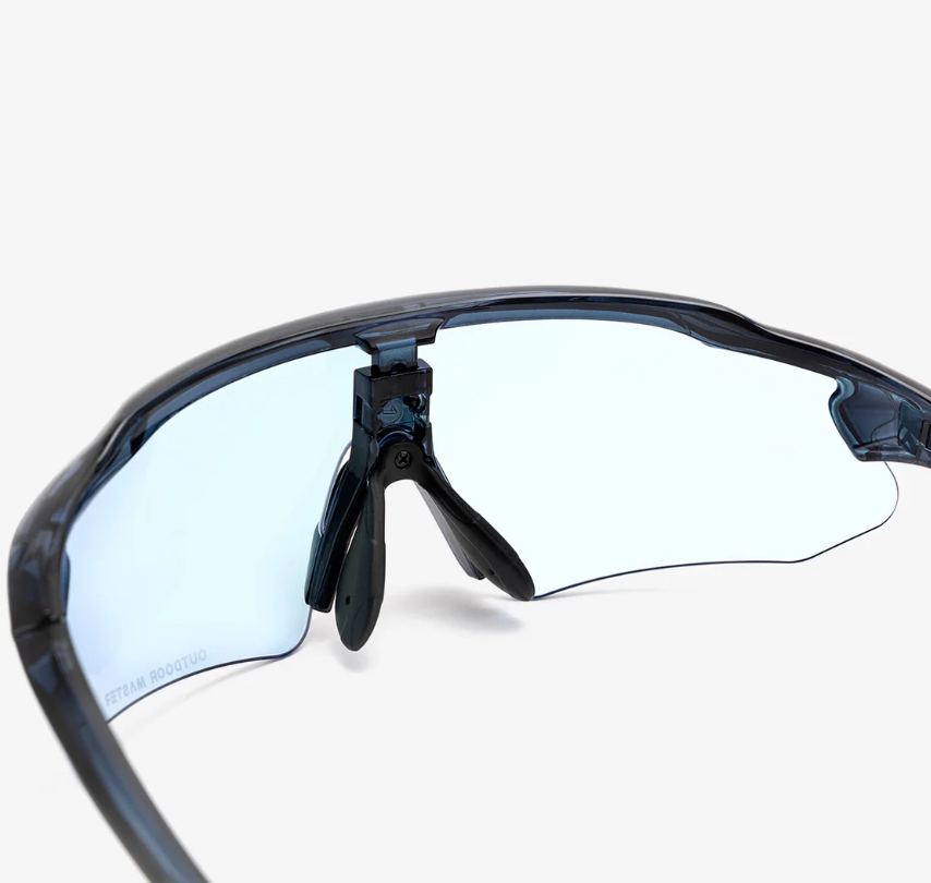 OutdoorMaster HAWK LT Lunettes de cyclisme photochromatiques et polarisées - Noir