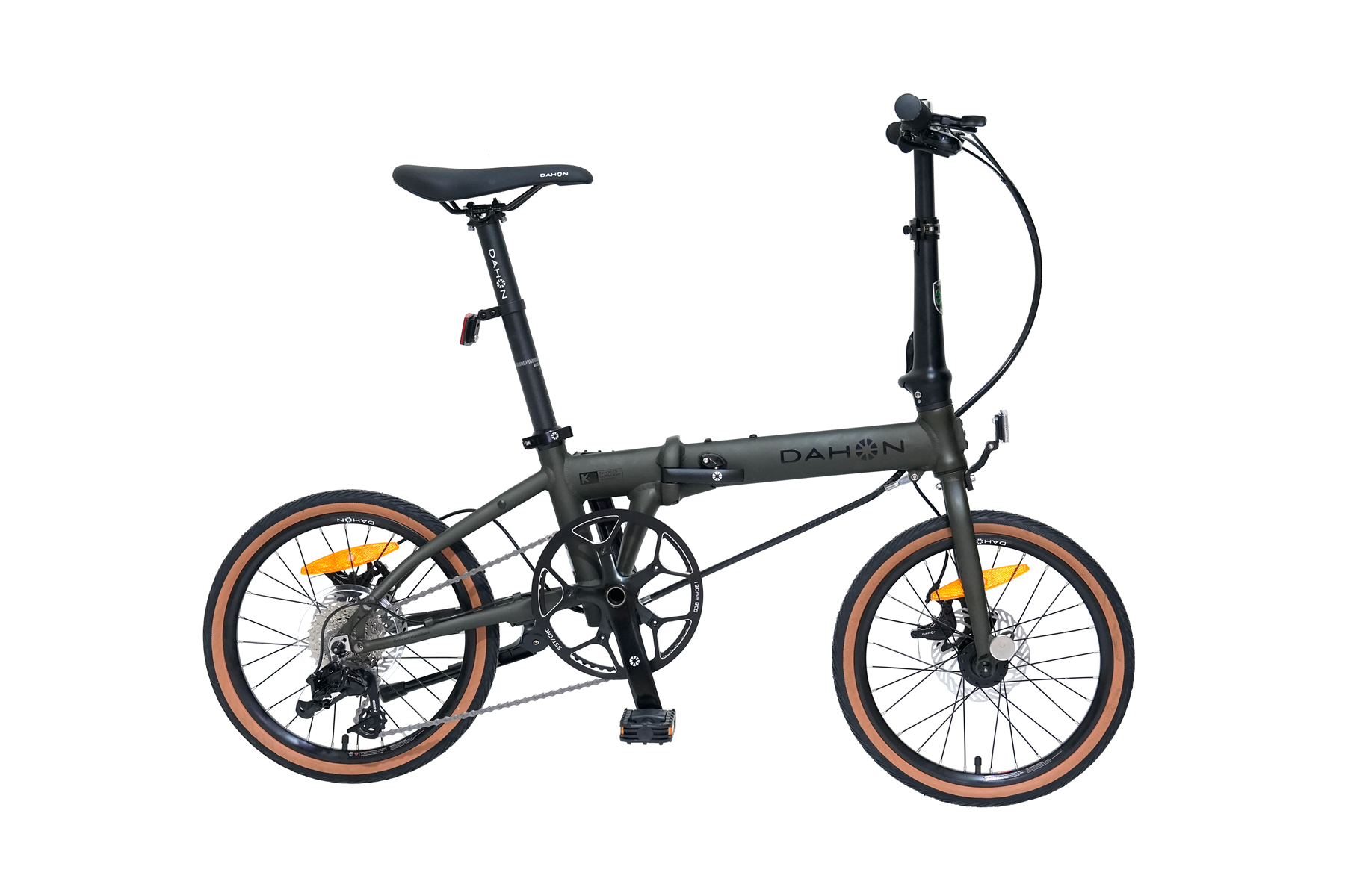 DAHON Vélo pliant K9 - Vert forêt - 16 pouces (349) - Pneu