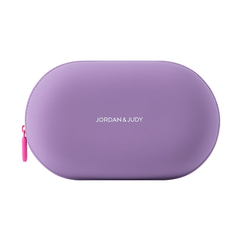 JORDAN&JUDY Trousse de lavage en silicone, sac de rangement imperméable de grande capacité et portable, Violet
