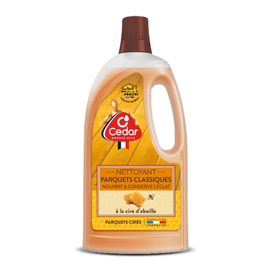O'CEDAR Cire d'abeille nourrissante pour parquets massifs classiques 1 L
