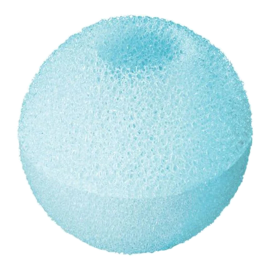 FANCL Boule éponge moussante - Type à 2 couches - Bleu clair - 2 pcs