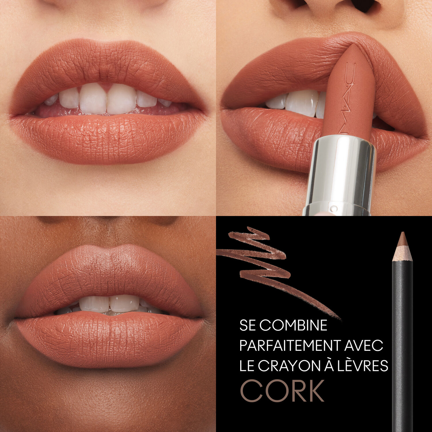 MAC Rouge à lèvres fini mat soyeux Warm Teddy 3,5 g