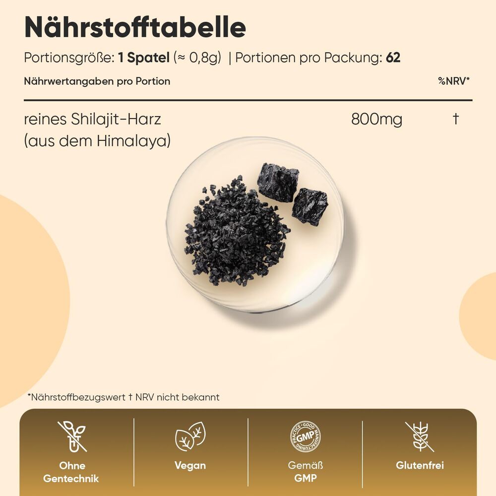 WeightWorld Résine de Shilajit pure de l’Himalaya 50 g