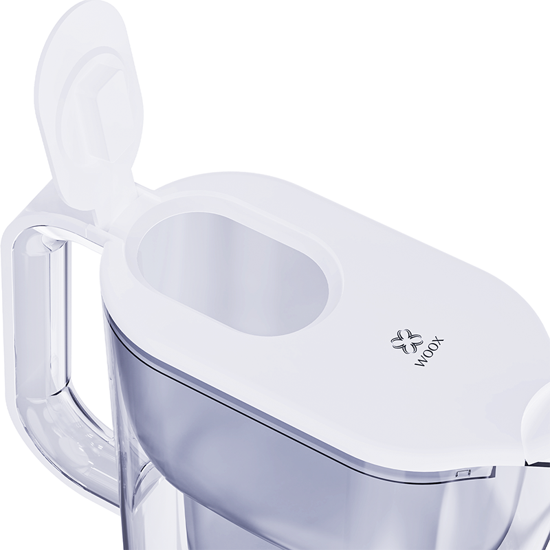 WOOX MX0200 Carafe filtrante 2,4 L avec affichage électronique et rappel de filtre 35 jours