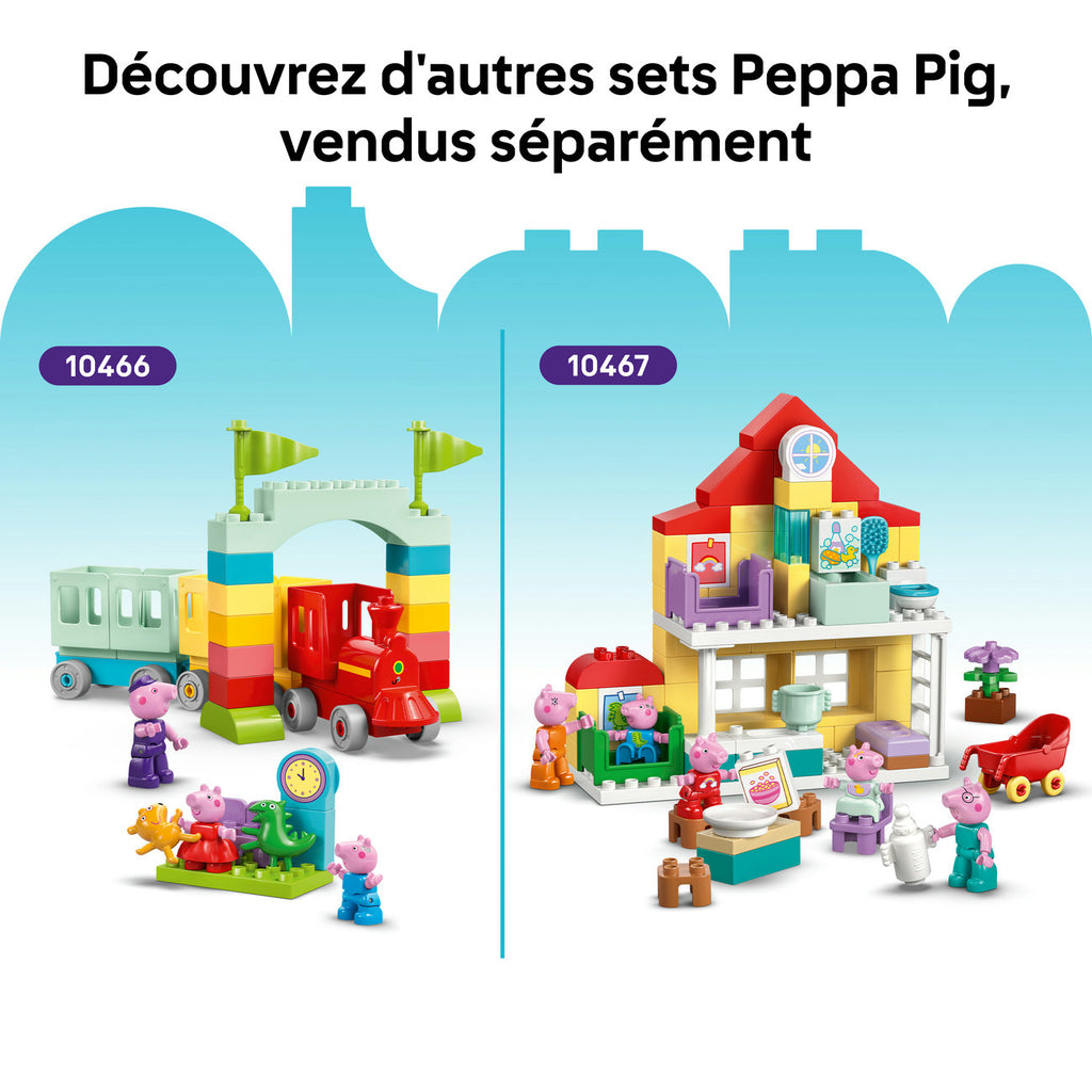 LEGO DUPLO Tracteur et stand de marché de Peppa Pig 10468 Set de jouets de construction pour tout-petits