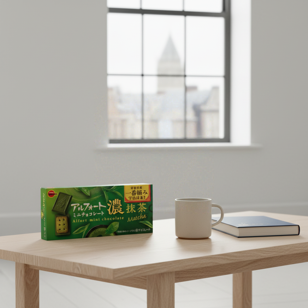 BOURBON Mini chocolat Alfort noir au matcha - 60 g