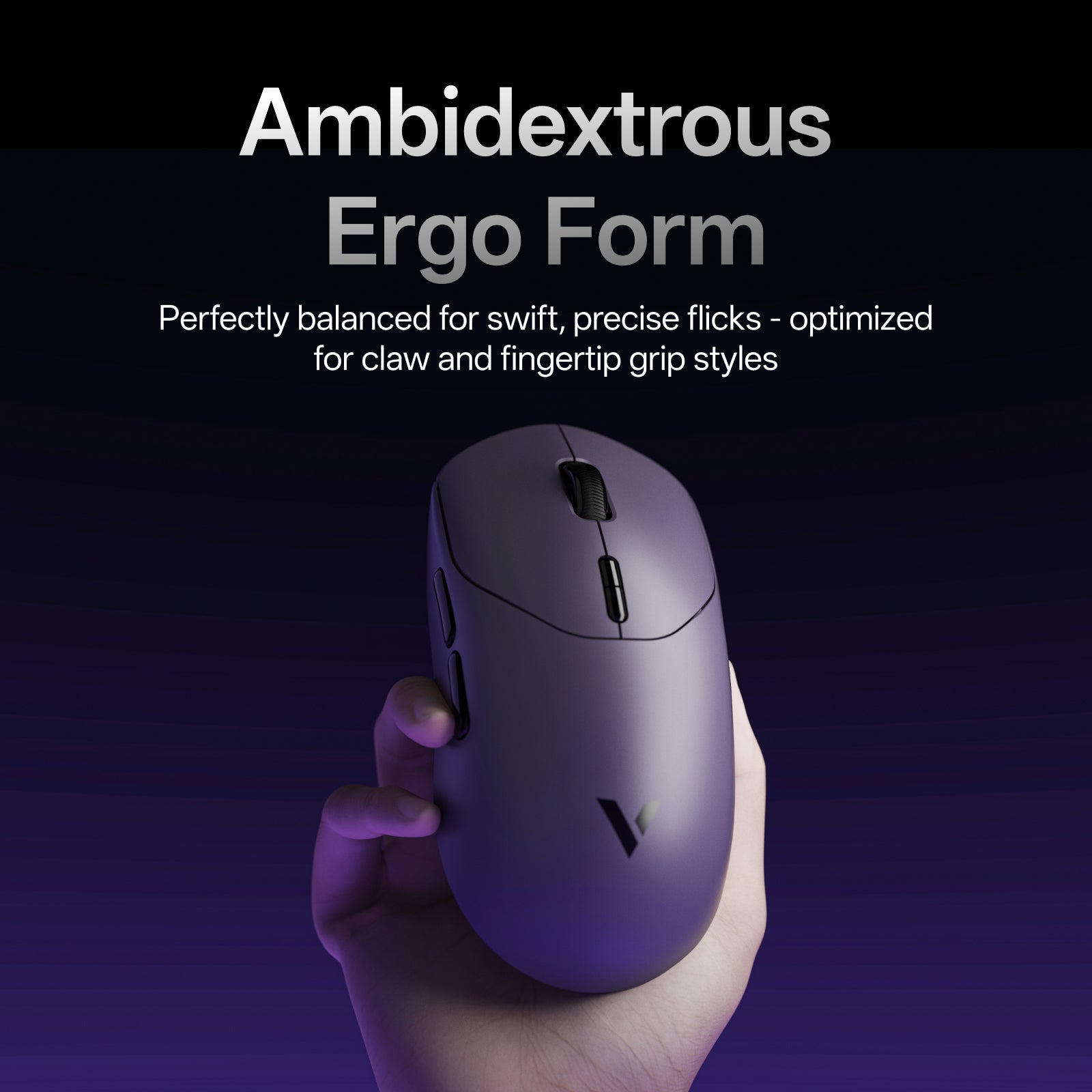 Rapoo VT2 Souris gaming sans fil, Taux d’interrogation sans fil 8K réel, 53 g Ultra légère, Batterie jusqu’à 750 h, MCU Nordic nRF54L15, Commutateur mécanique 100 millions