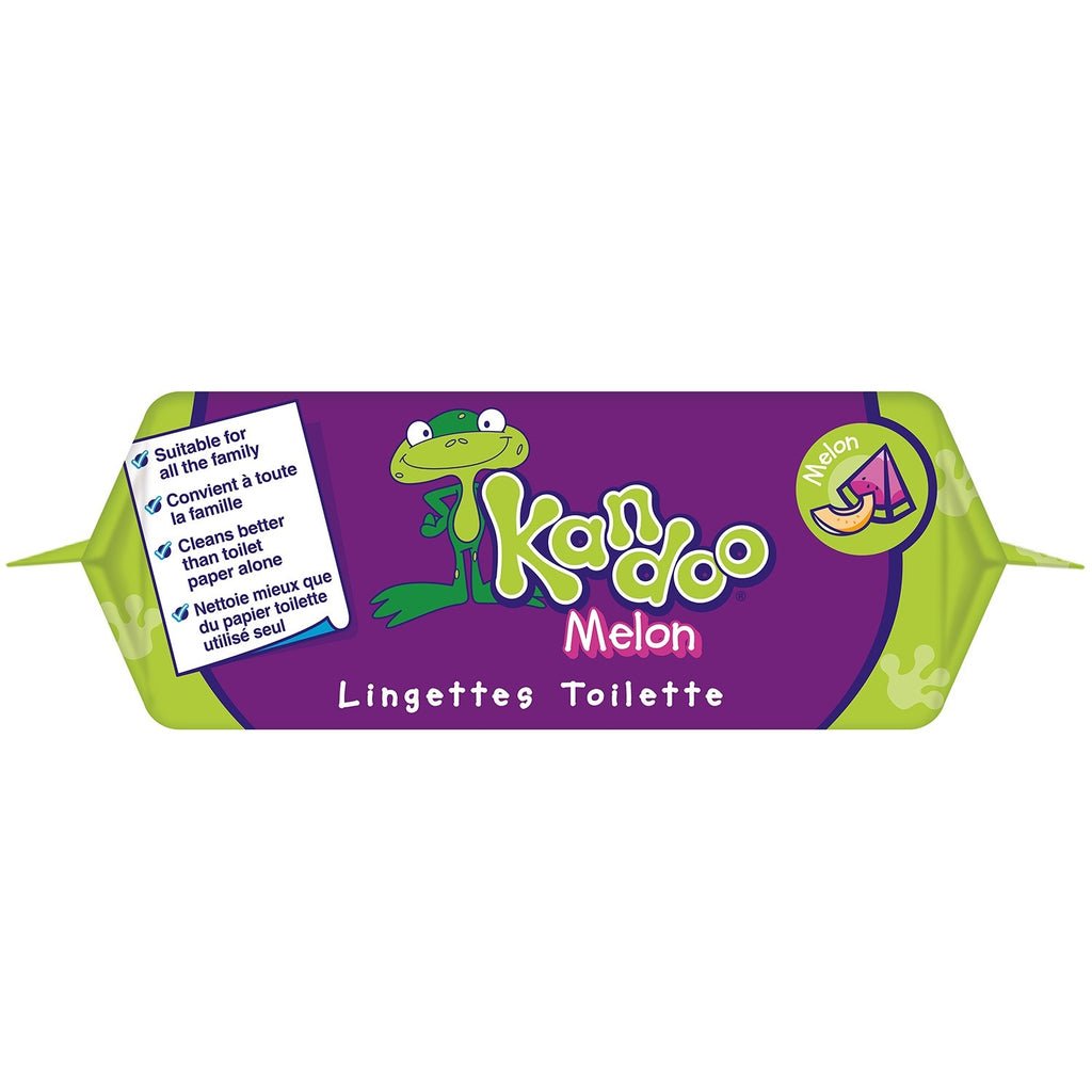 KANDOO Lingettes bébé Nettoyantes Fesses Bébé Melon 60 lingettes
