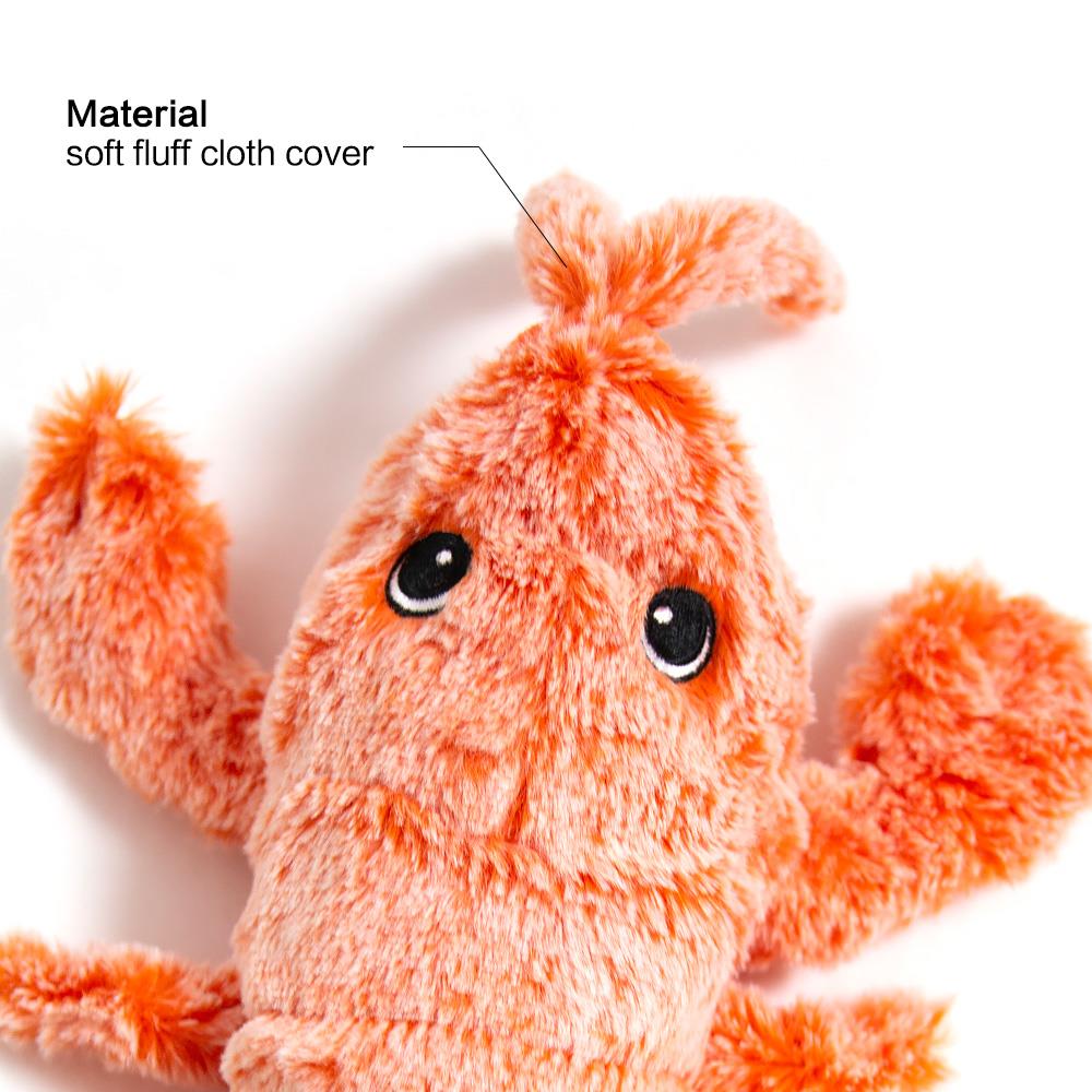 Petgravity Jouet interactif homard culbuto pour chat, Recharge USB-C, Peluche, Bébé animal de compagnie