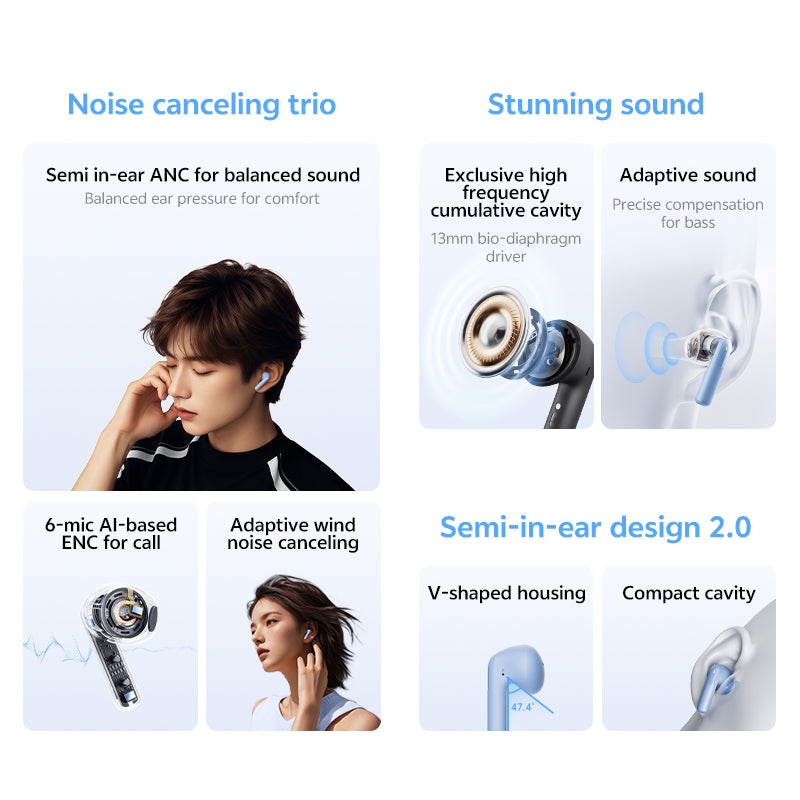QCY AilyBuds E20 Noir