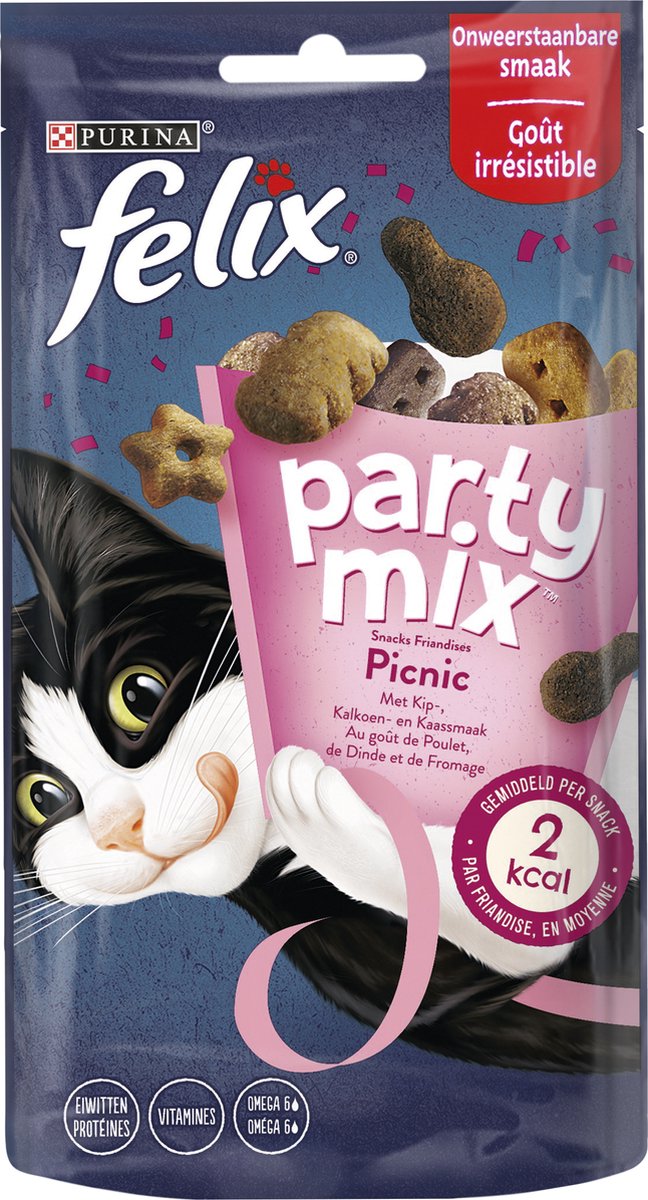 Felix Party mix Friandises pour chats Mélange pique-nique 60 g