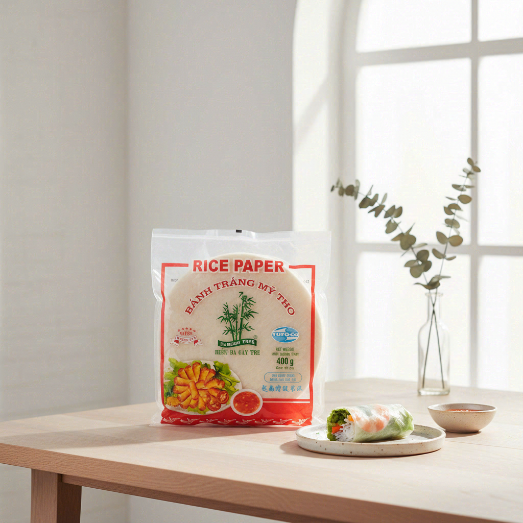 BAMBOO TREE Feuilles de riz premium 22 cm - 400 g