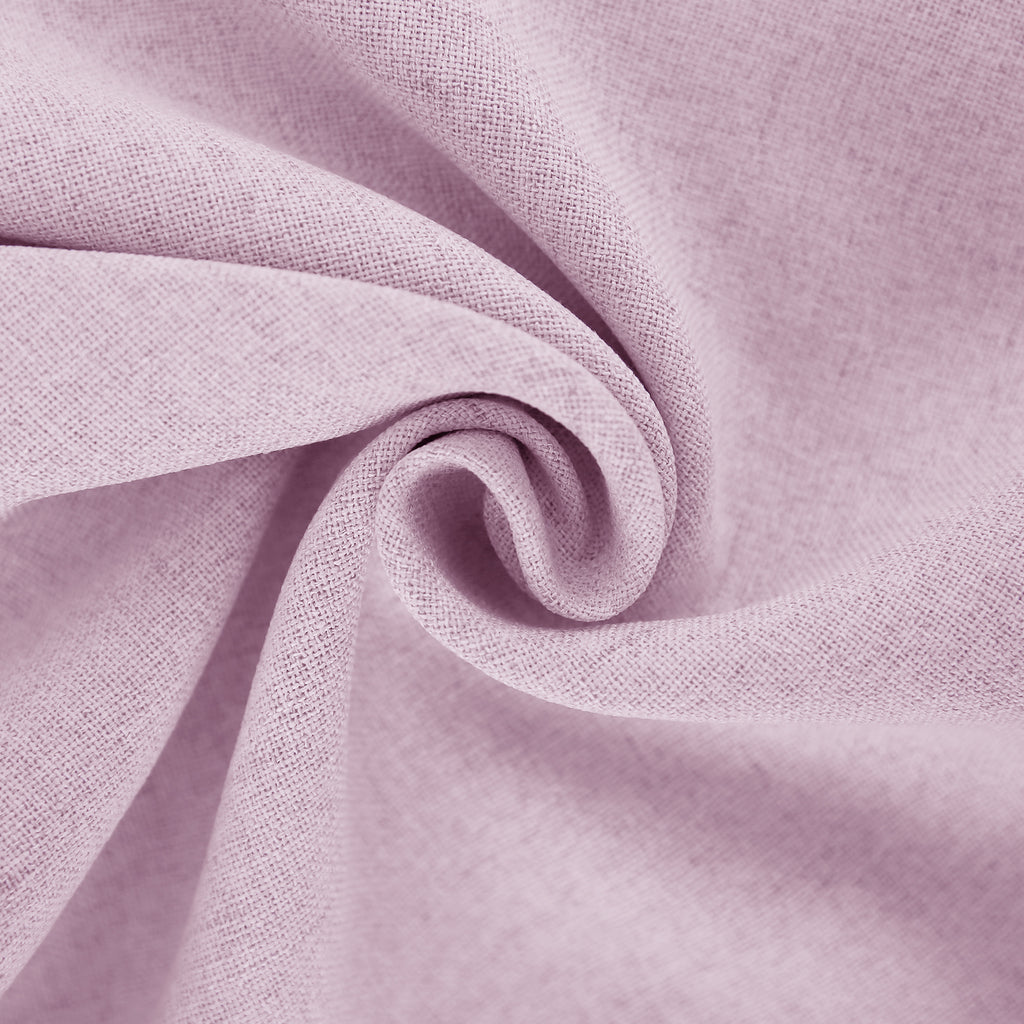 Deconovo housse de coussin en lin imprimé - rose clair - 50 x 50 cm - 1 pièce