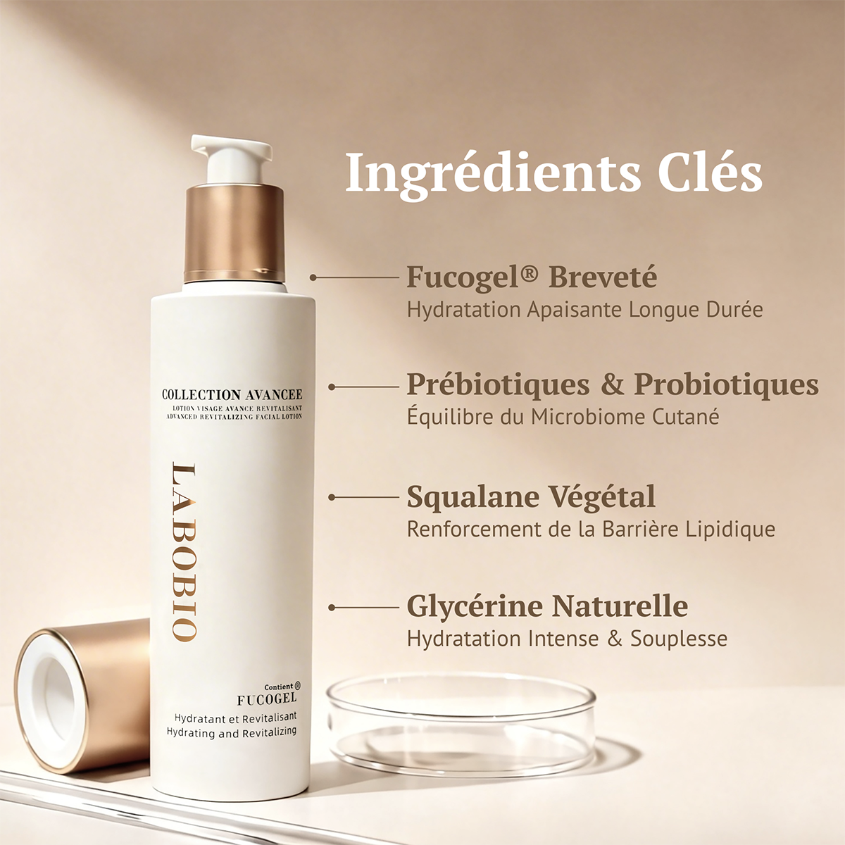 LABOBIO Lotion Visage Revitalisante Avancée 200 ml