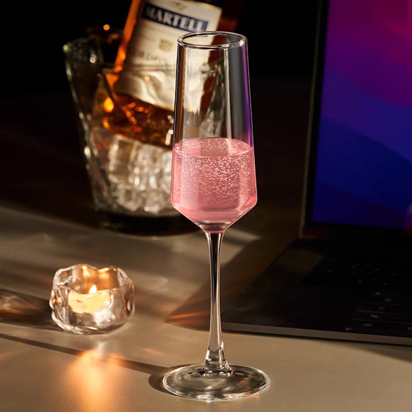 Ju7cer Verre à vin en verre transparent, Adapté aux célébrations, mariages et fêtes, 175 ml, 1 pièce