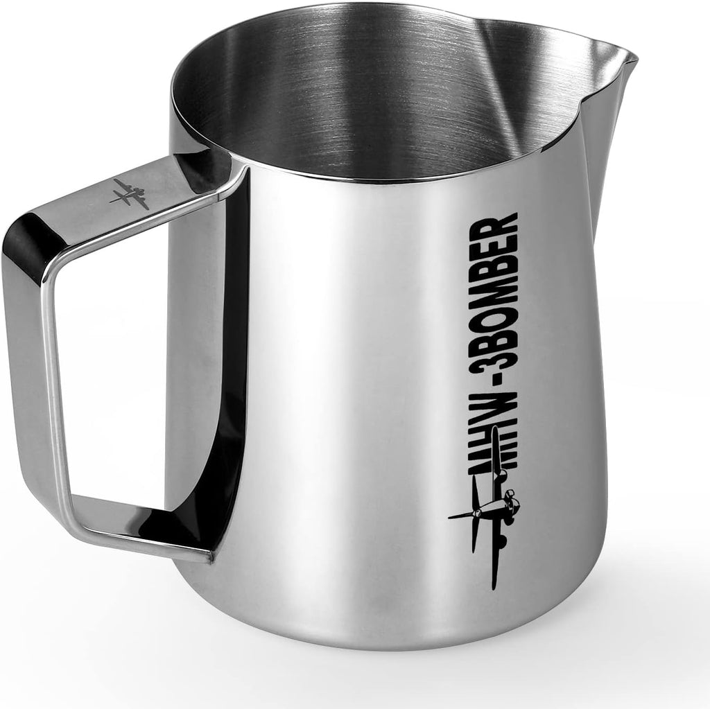 MHW-3BOMBER P5001S Pichet à vapeur en acier inoxydable pour barista - 400 ml