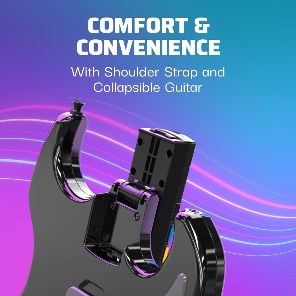 TURTLE BEACH Riffmaster Contrôleur de Jeu Sans Fil - Batterie 36h, Pliable, Audio 3.5mm, Bandoulière - PS5, PS4 & PC Windows 10/11 - Noir