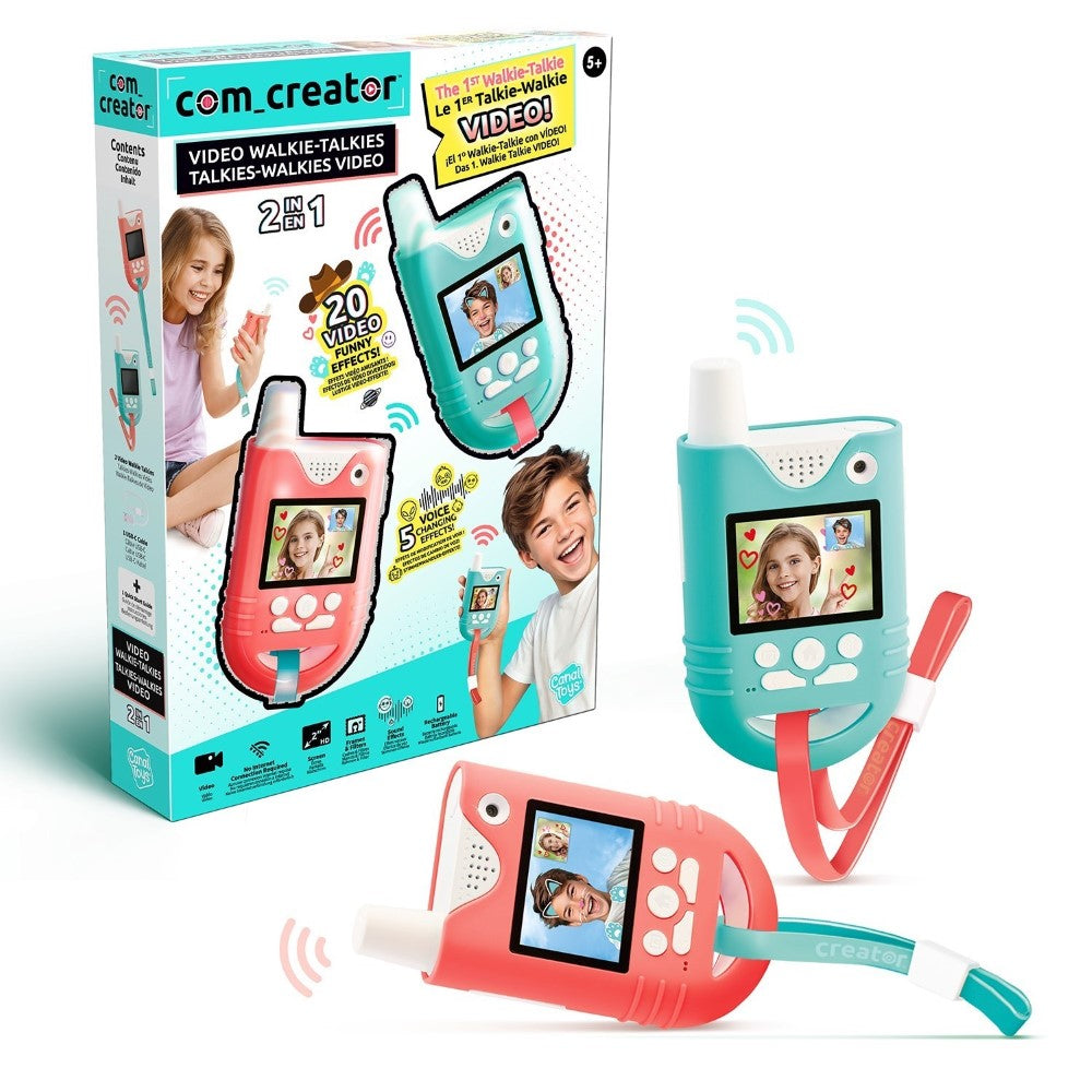 Canal Toys – Com Creator – Talkies-Walkies Vidéo – Avec écran couleur et batterie rechargeable – INF 042