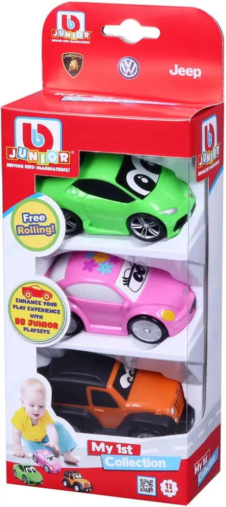 BB JUNIOR Ma Première Collection Pack de 3 Véhicules (Lamborghini / Volkswagen / Jeep)