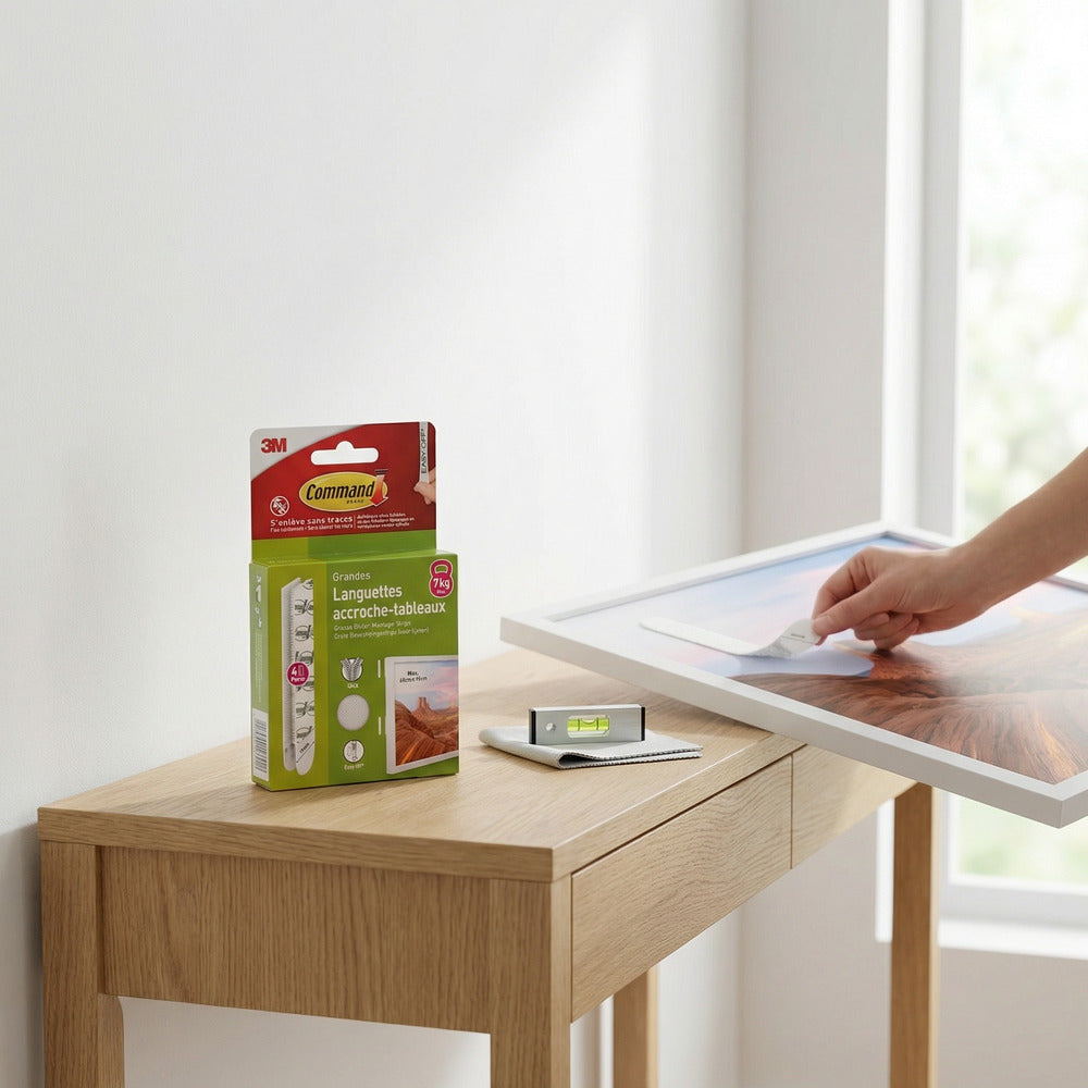 Command™ Languette de fixation enlevable tableau Blanc Grand modèle