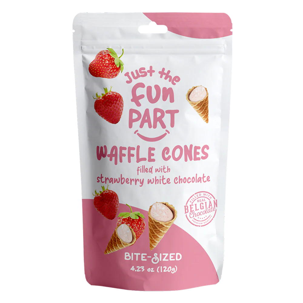 JUST THE FUN PART Fraise et chocolat blanc 120 g