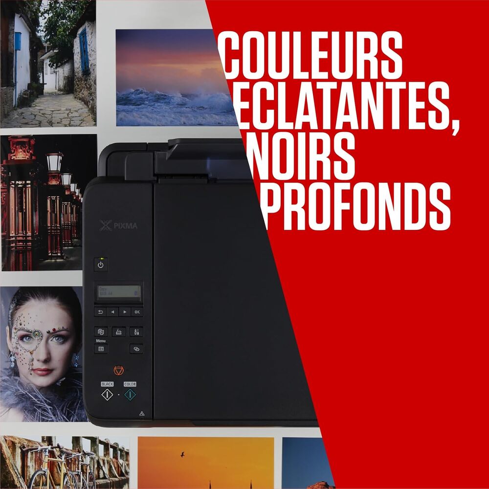CANON 2078C008 Lot de 5 cartouches d'encre 2 x noir + cyan, magenta, jaune