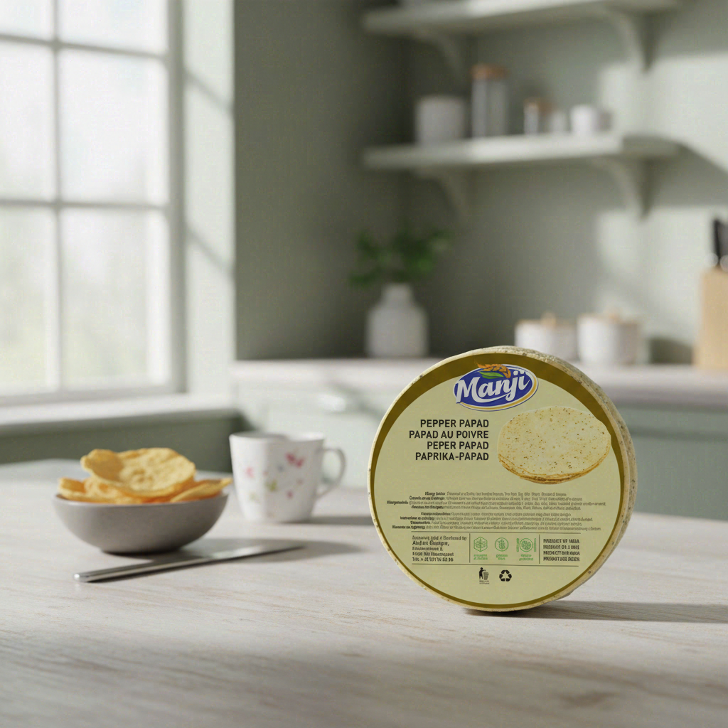 Papad au poivre, saveur originale, 100 g