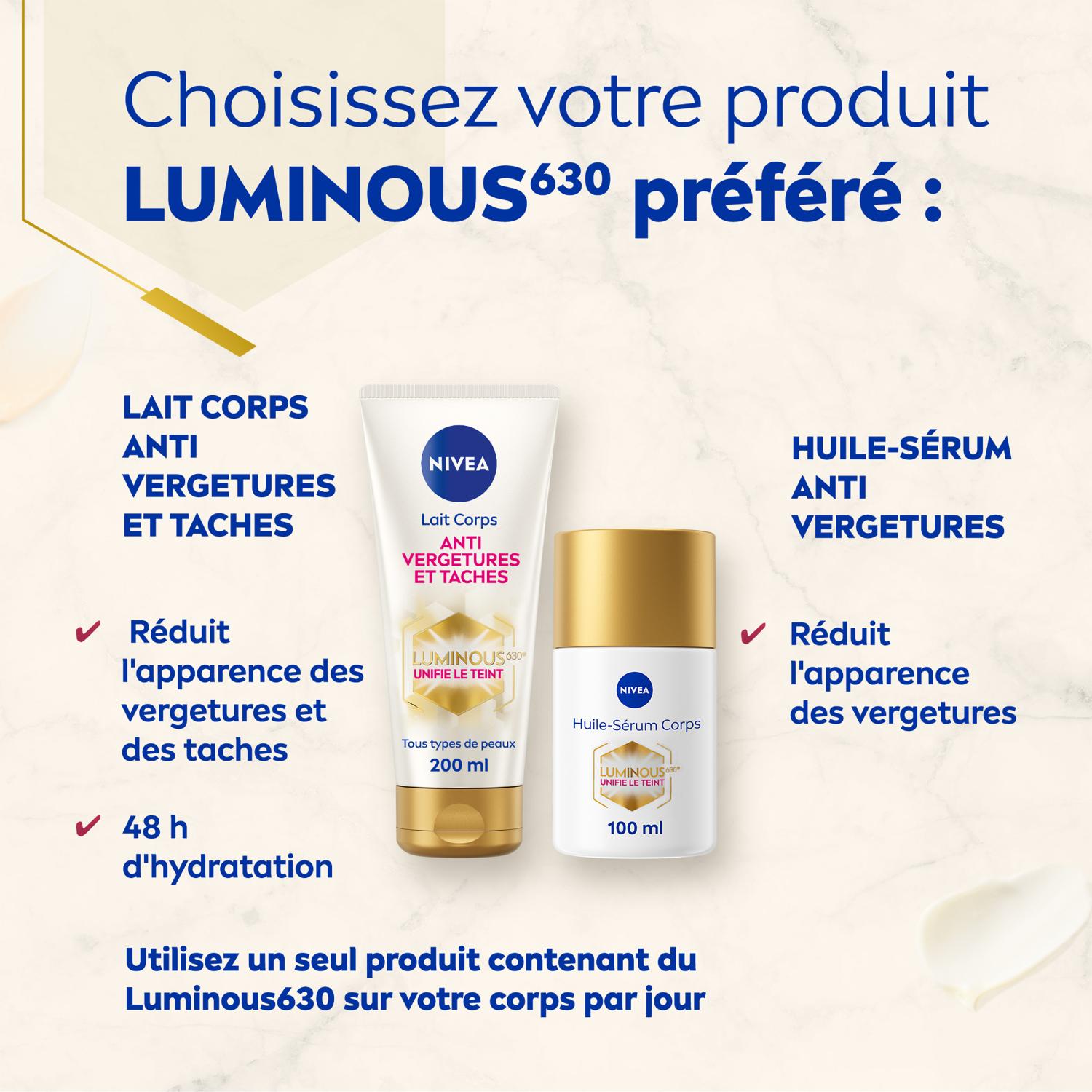 NIVEA Luminous630 Huile-sérum corps anticellulite 100 ml