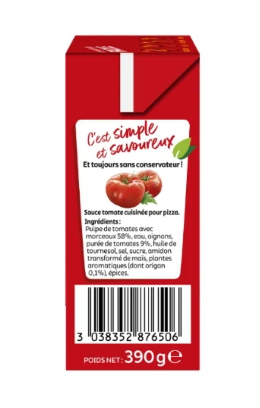 Panzani Sauce Tomates Tomapizza Boîte - 390 g