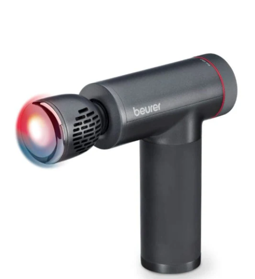Beurer MG195 - Pistolet de massage chaud/froid - 7 Embouts - 9 Niveaux de vitesse