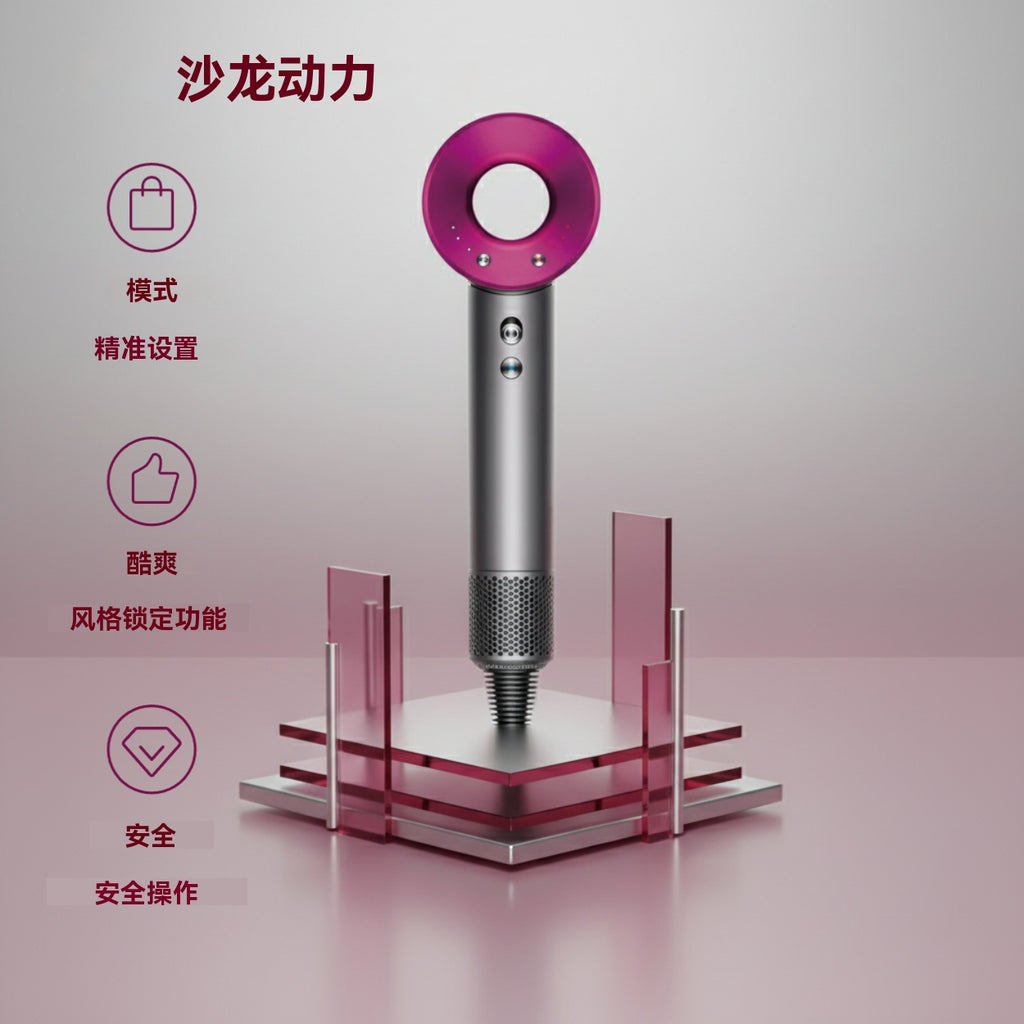 RAF Sèche-cheveux professionnel 1600 W, séchage rapide, 3 vitesses, 4 modes, protection contre la surchauffe, pour tous types de cheveux