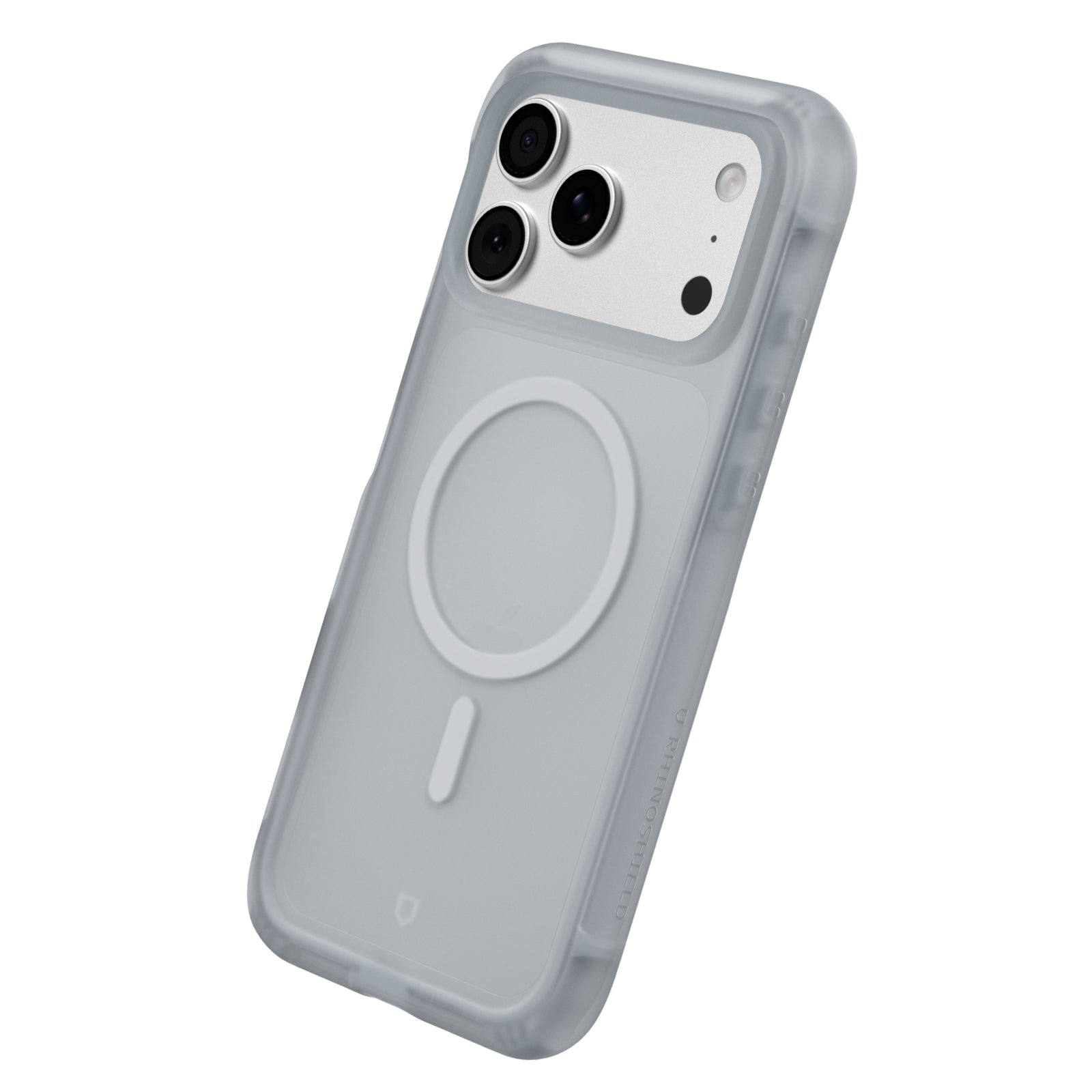 RHINOSHIELD Coque compatible MagSafe pour | Protection coussin d'air multicouche, protection supérieure aux normes militaires, forte fixation magnétique, absorption des chocs, AirX gris éclatant