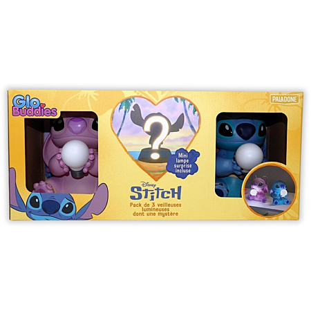 Disney Stitch Angel - Coffret 2 Lampes Globuddies + Veilleuse Surprise