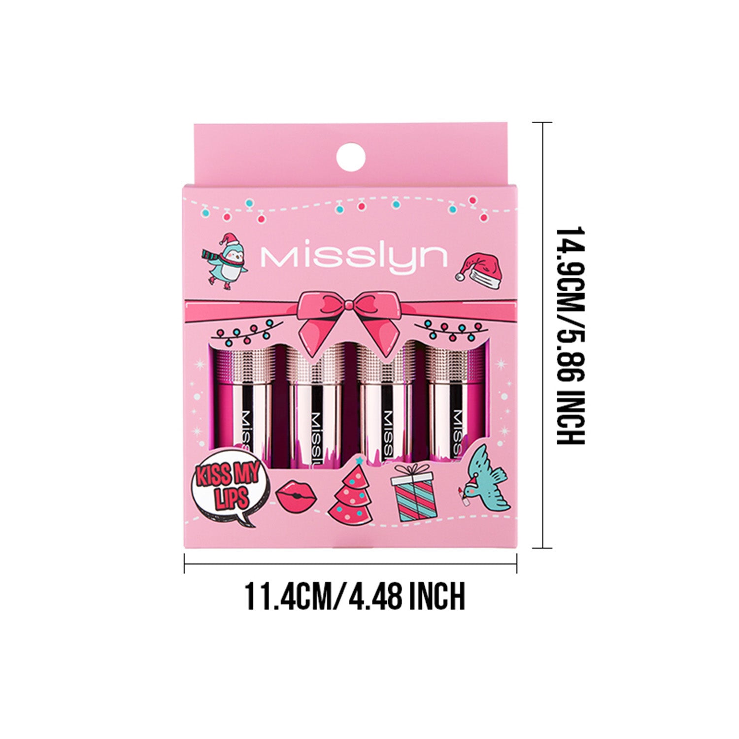 Misslyn Kiss My Lips Coffret 2 (95 Coffee Time + 98 Sweet Talk + 185 Rosy Blush + 192 Butterflies In My Stomach)