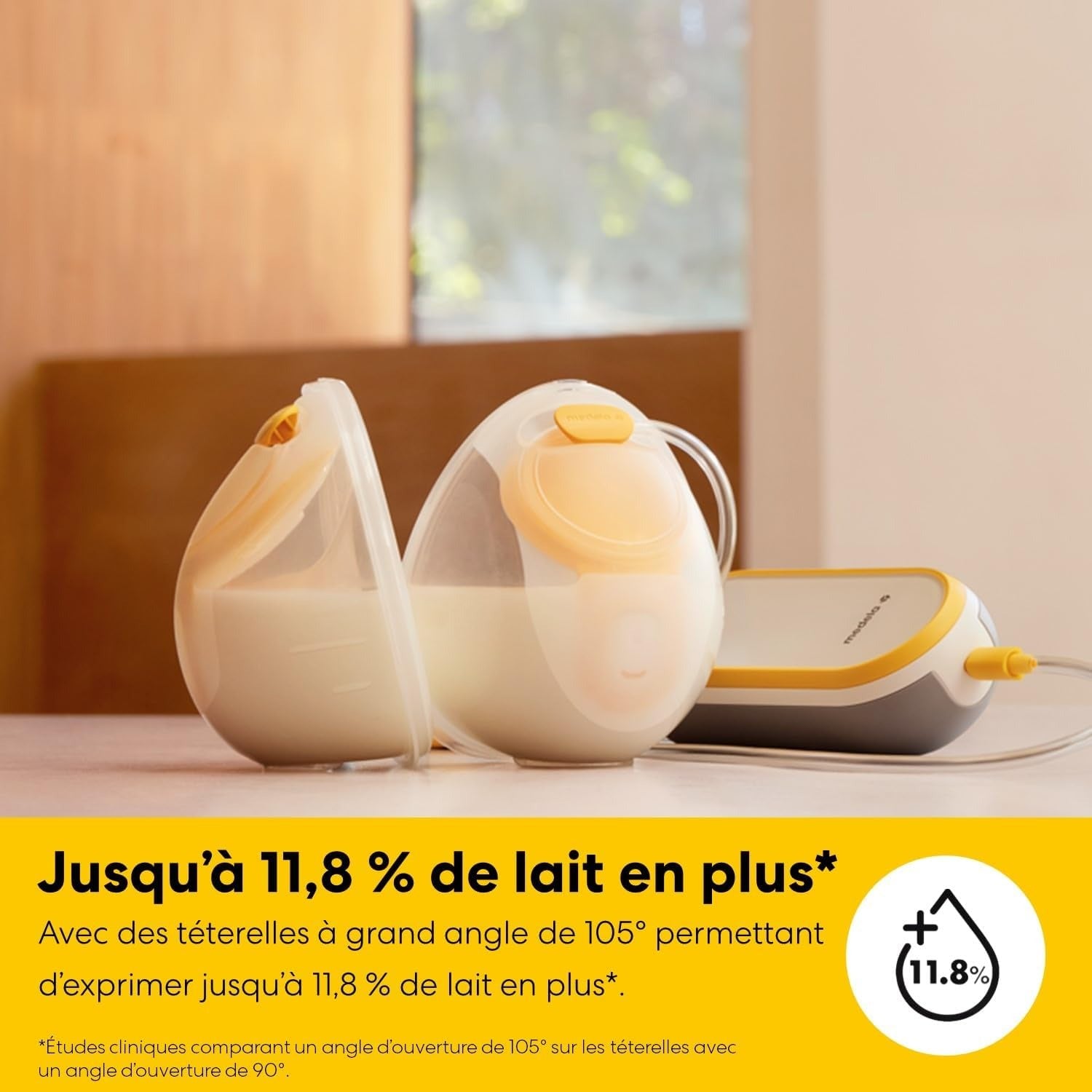 MEDELA Freestyle Hands-Free - Tire-lait électrique double, coquilles 21/24 mm