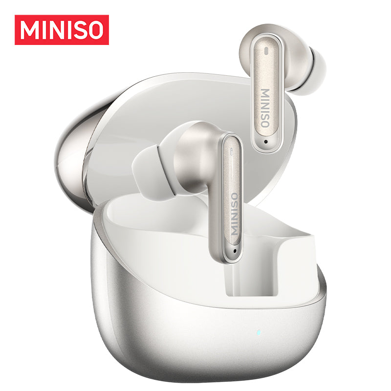 Écouteurs sans fil Bluetooth 6.0 MINISO MS106, conception d'écouteurs de traduction TWS AI avec son haute fidélité avec microphone intégré et indice d'étanchéité IPX5