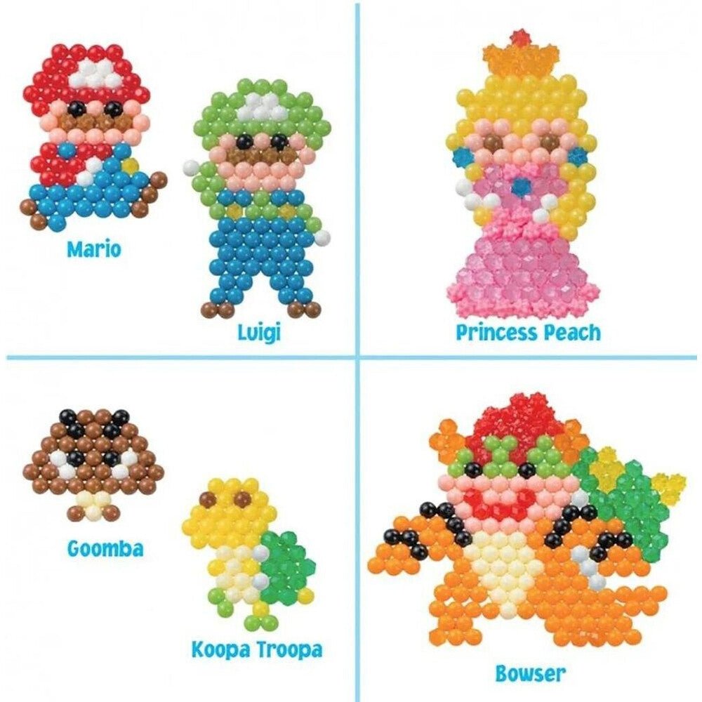 Aquabeads Set de personnages Super Mario avec pack de perles étoiles
