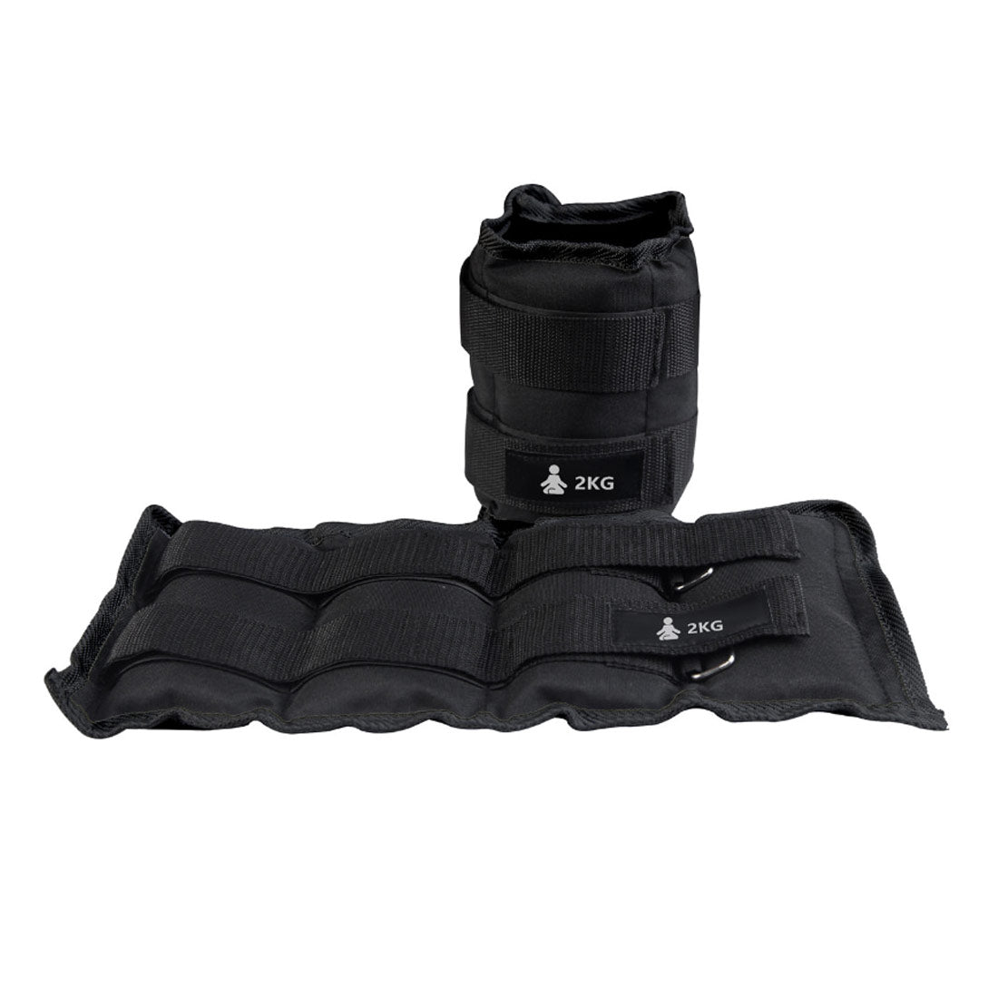 FITPADDY Poids de cheville/poignet 2 kg Noir (2 pièces)