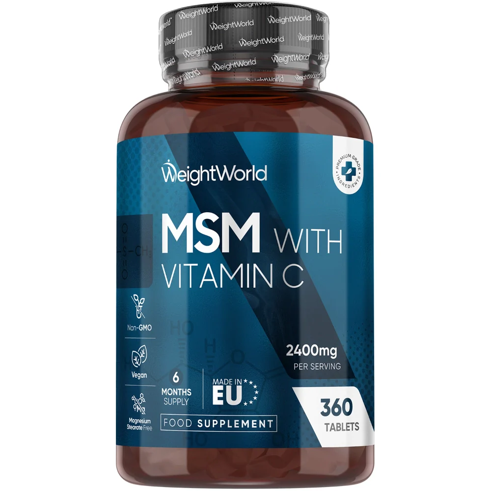 WeightWorld MSM avec vitamine C 2400 mg - 360 comprimés