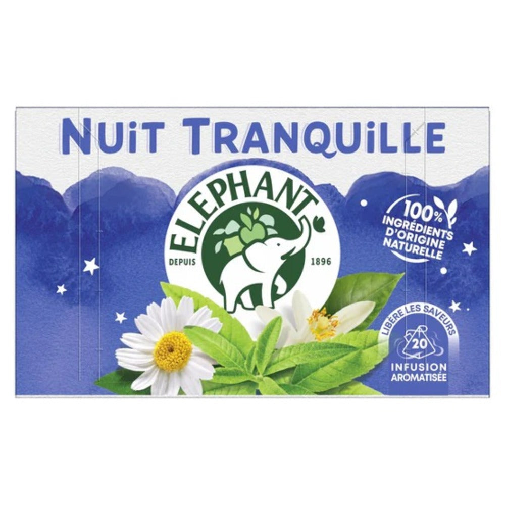 ELEPHANT Infusion nuit tranquille 20 sachets - 30 g
