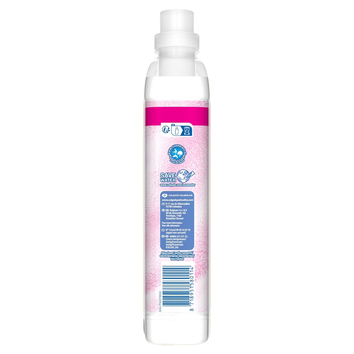 SOUPLINE Adoucissant hypoallergénique pour bébé, Amande douce, Concentré, 64 lavages, 1,35 L