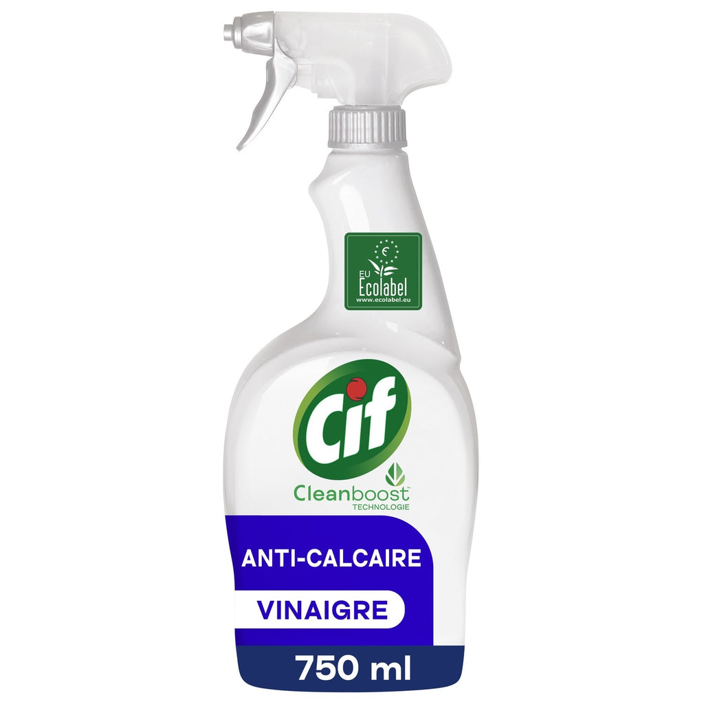 CIF Spray nettoyant salle de bain anticalcaire certifié Ecolabel Floral 750 ml
