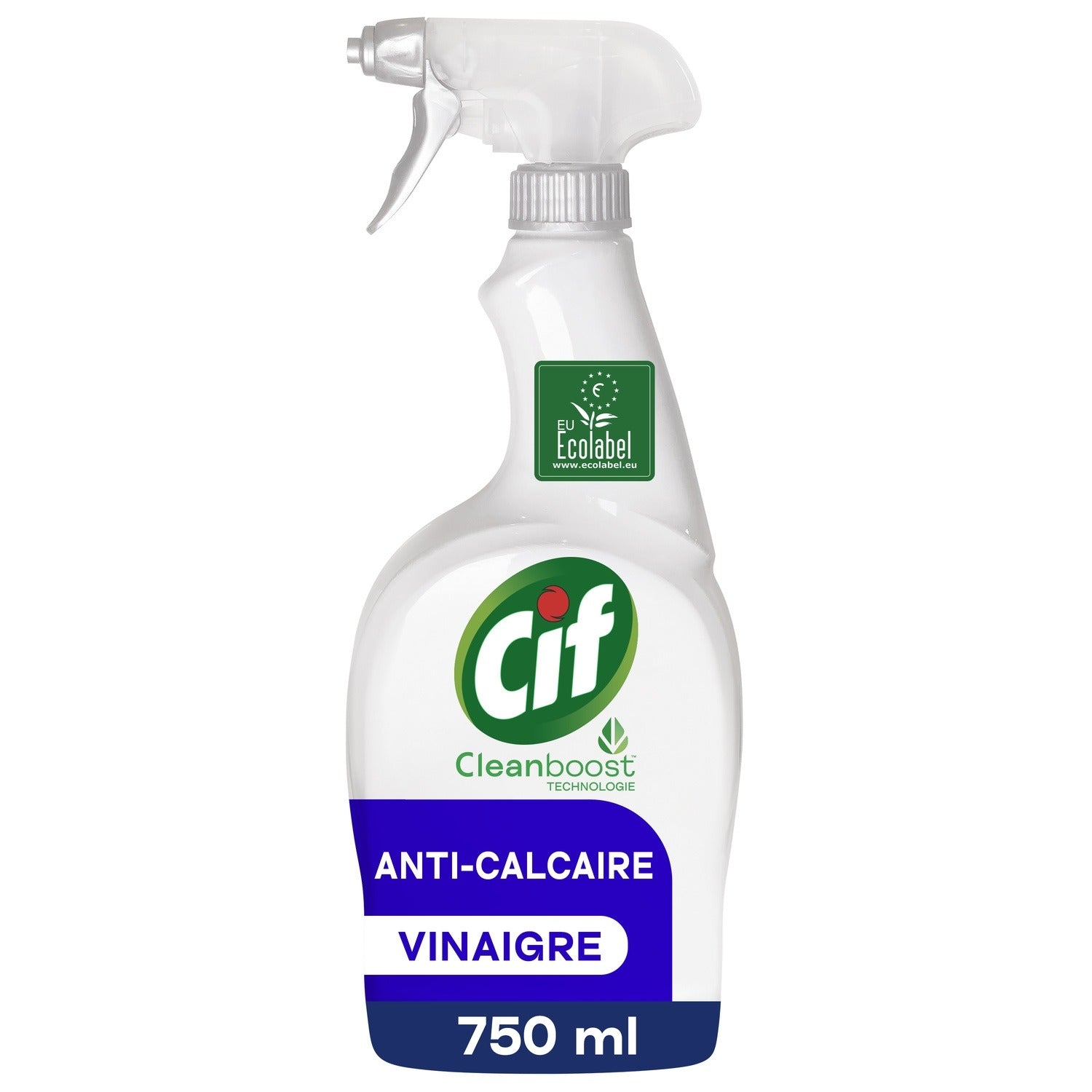 CIF Spray nettoyant salle de bain anticalcaire certifié Ecolabel Floral 750 ml