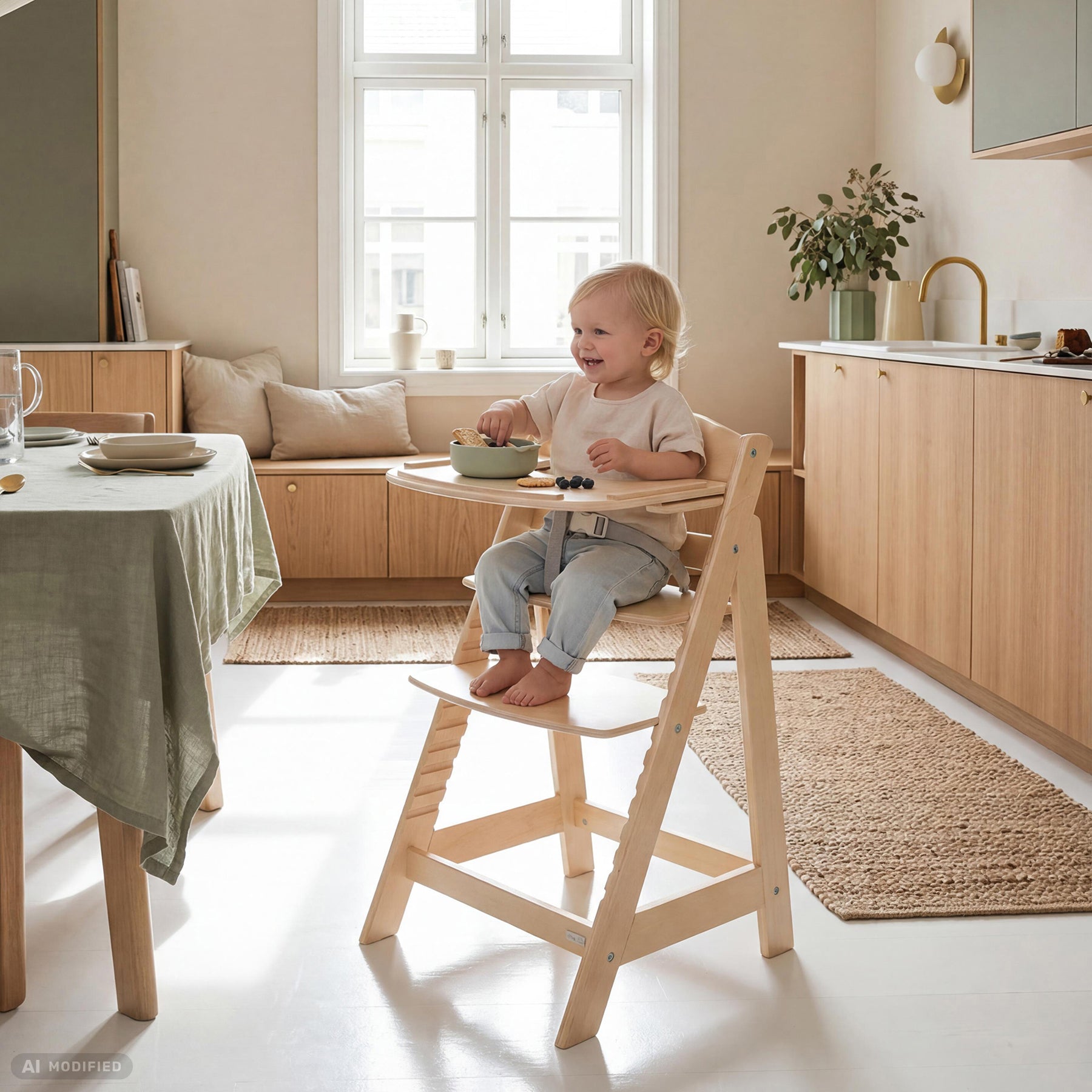 roba Plateau de repas en bois pour chaise haute Sit Up Flex